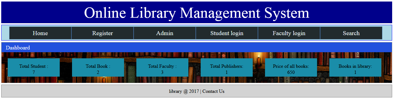Library Management System Project In Html With Source Code