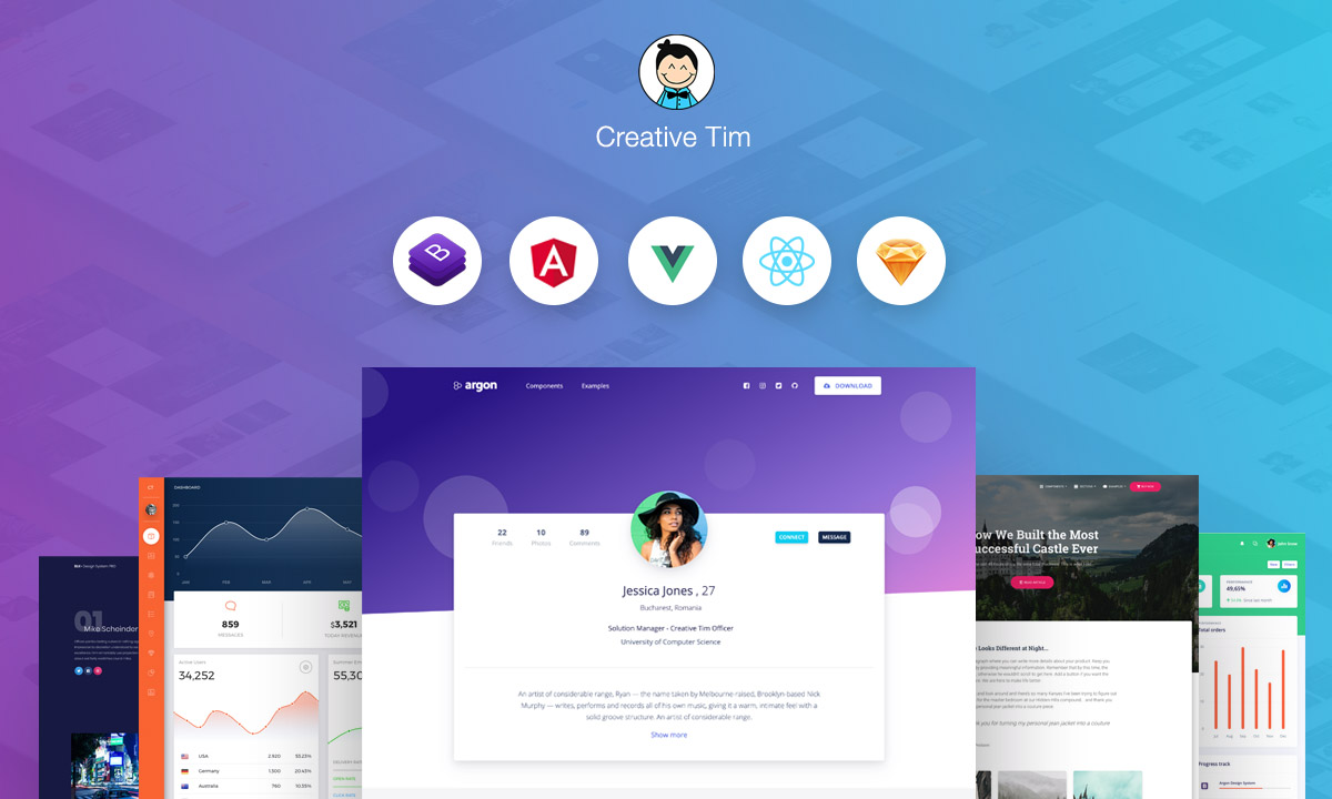 Creative-TIM - Premium Bootstrap Themes and Templates