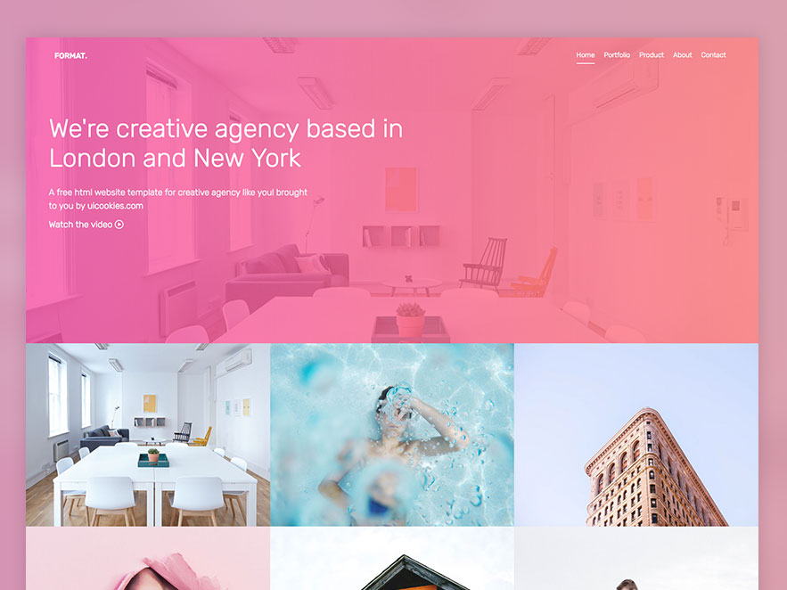 14.	Format – Free Website Template Using Bootstrap For Portfolio