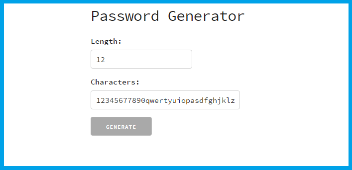 generate password using words