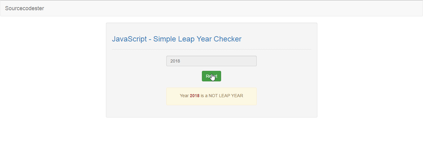 javascript-simple-leap-year-checker-sourcecodester