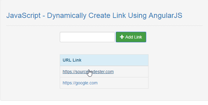 Javascript Dynamically Create Link Using Angularjs Free Source Code Hot Sex Picture 7377