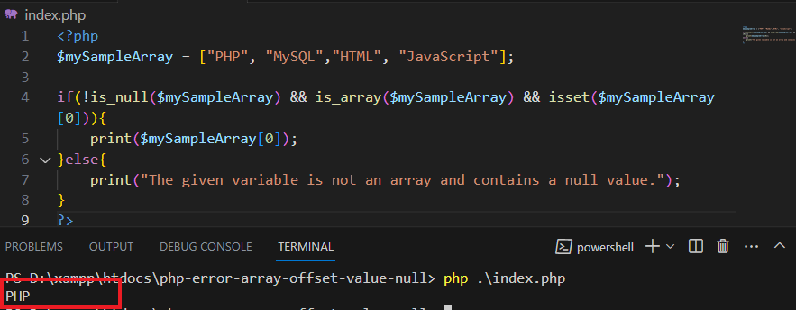 How To Fix Warning Trying To Access Array Offset On Value Of Type Null Error In PHP