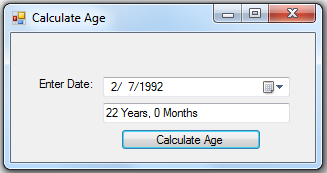 Calculate Your Age Using VB.NET | SourceCodester