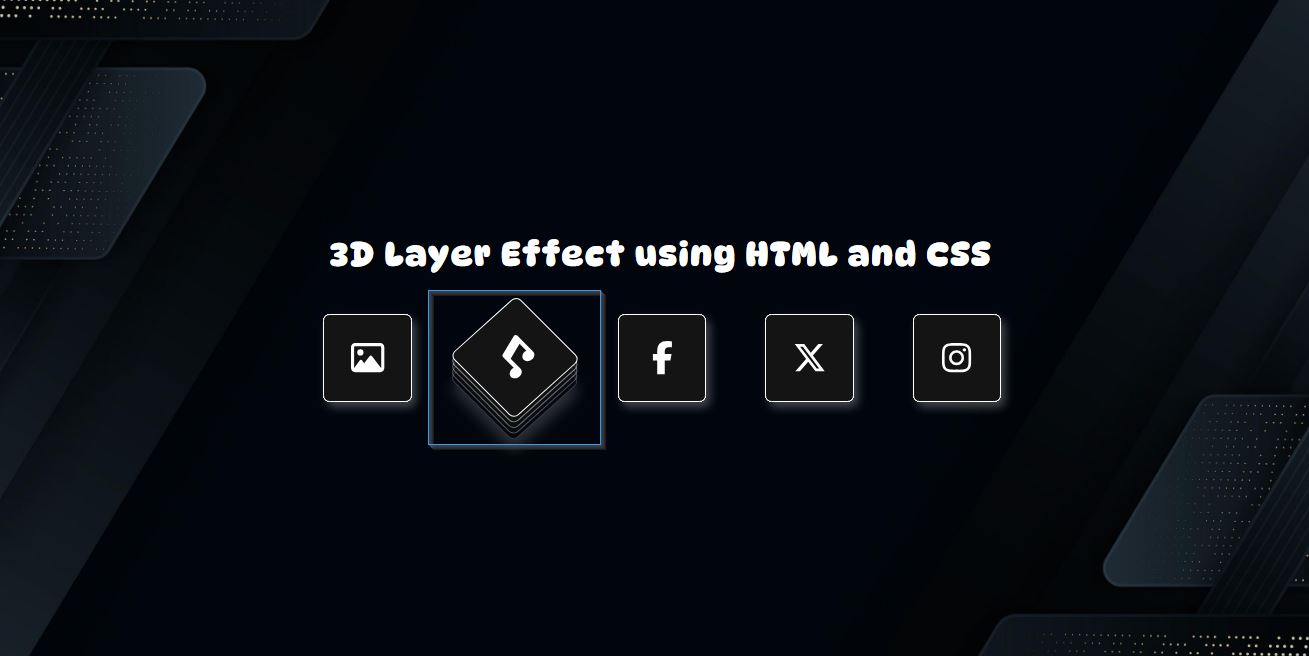 3D Layer Effect with HTML and CSS