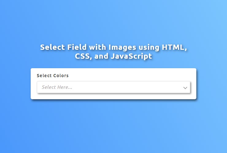 Creating a Custom Select Field with Images Using HTML, CSS, and JavaScript