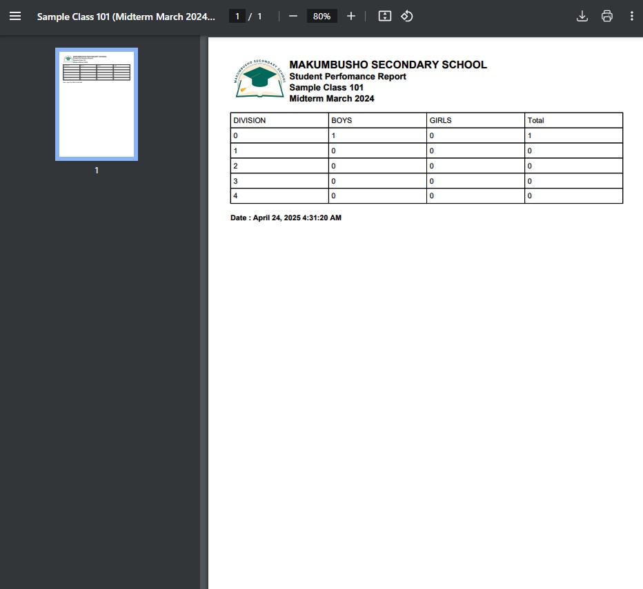 Student Result Management System using PHP and MySQL