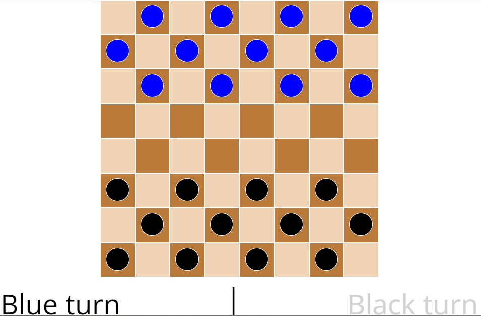 Board Game(Checker) in JavaScript Free Source Code | SourceCodester