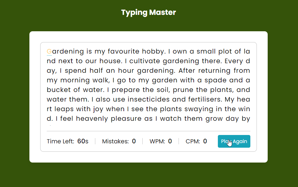 Typing Master - Screenshots