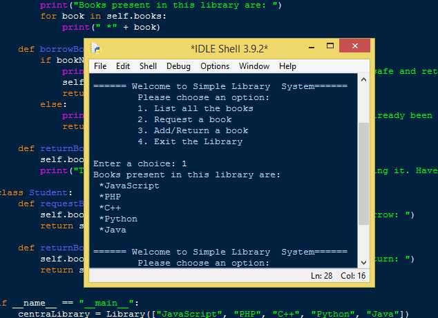 simple library management system project in java with source code