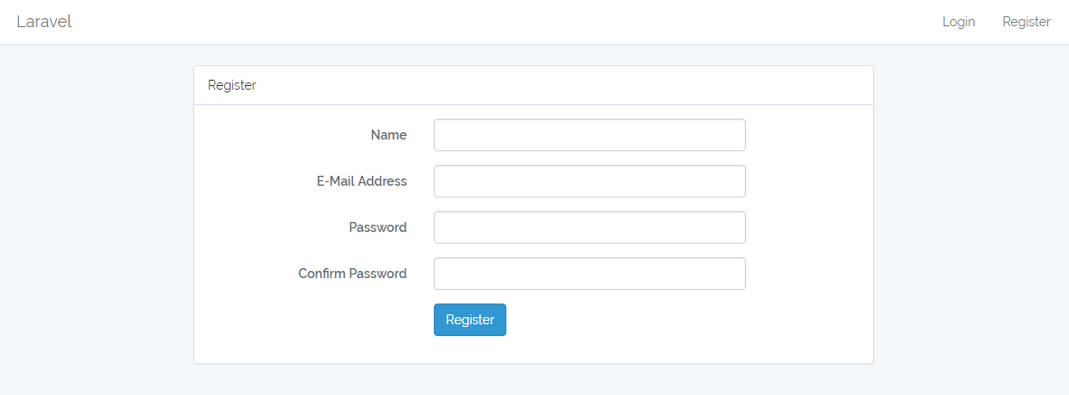 Laravel Built-in User Auth: Login, Registration and  