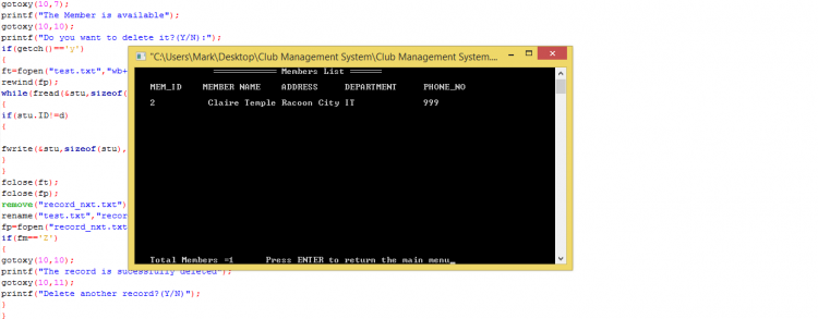 Club Management System Using C With Source Code Free Source Code 8587