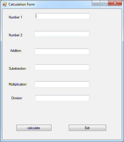 Simple Addition Calculator Using Visual C#.NET 2005 | SourceCodester