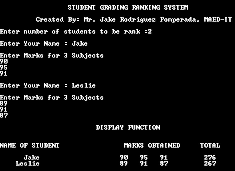 online grading system php