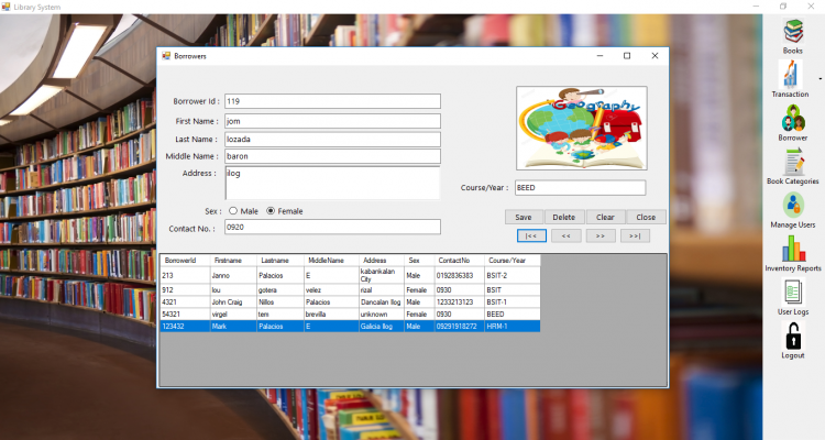 School Library System Using C# And MySQL Database Free Source Code ...