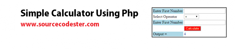Simple Calculator Using PHP | SourceCodester