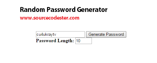 secure password generator javascript