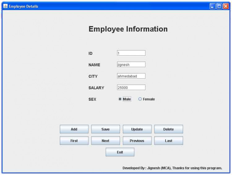 java projects with source code based on jdbc odbc driver type 3