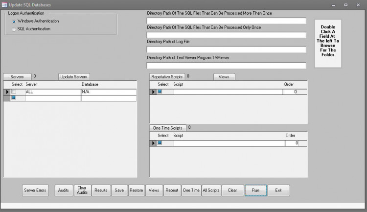 MS Access 2010/2007 database to manage SQL Server scripts | SourceCodester