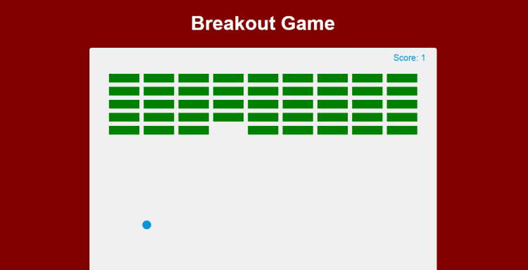 Breakout Game In Vanilla JS With Source Code | SourceCodester