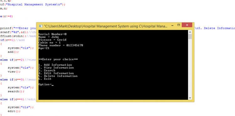 Simple Hospital Management System using C with Free Source Code ...