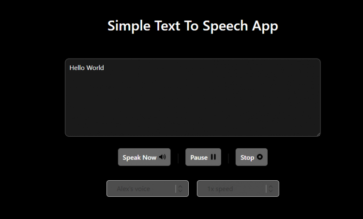 text to speech app source code