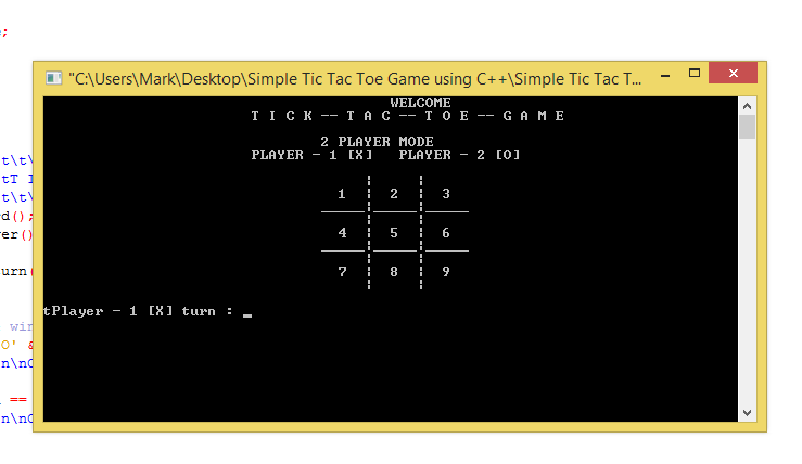 Simple Tic Tac Toe Game using C++ with Free Source Code | SourceCodester