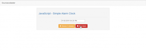simple alarm clock android code