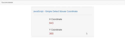 javascript mouse coordinates