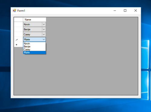 How To Fill Combobox In Datagridview C From Database Dark Claw Comic Riset 8088