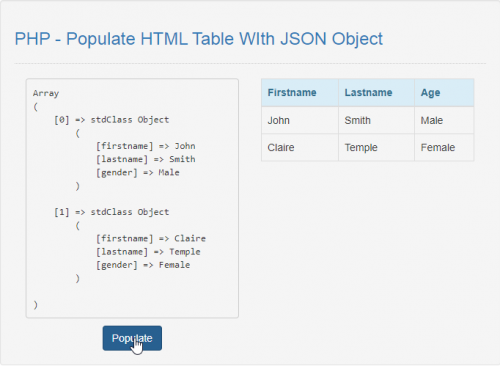 php json decode shows the size of object