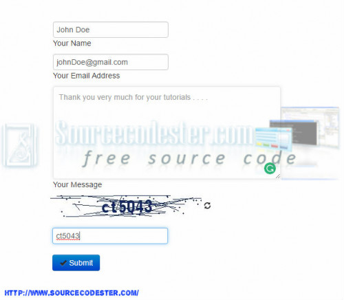 Contact Form In Html With Captcha Code For Php