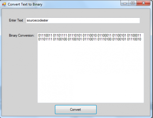 binary code to text converter