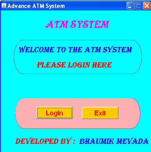 atm banking management system project in java with source code