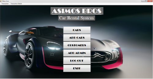 Simple Car Rental System Using VB.net | Free Source Code, Tutorials And ...