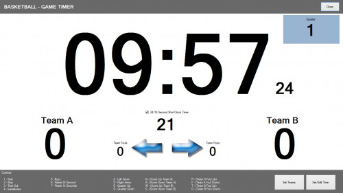 Basketball Timer and Score Board | Free source code, tutorials and articles