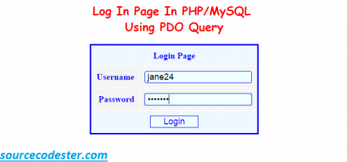 how-to-create-user-login-page-in-php-mysql-using-pdo-query-free