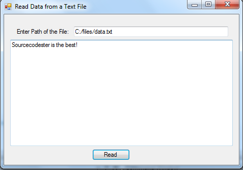 windows forms application txt write